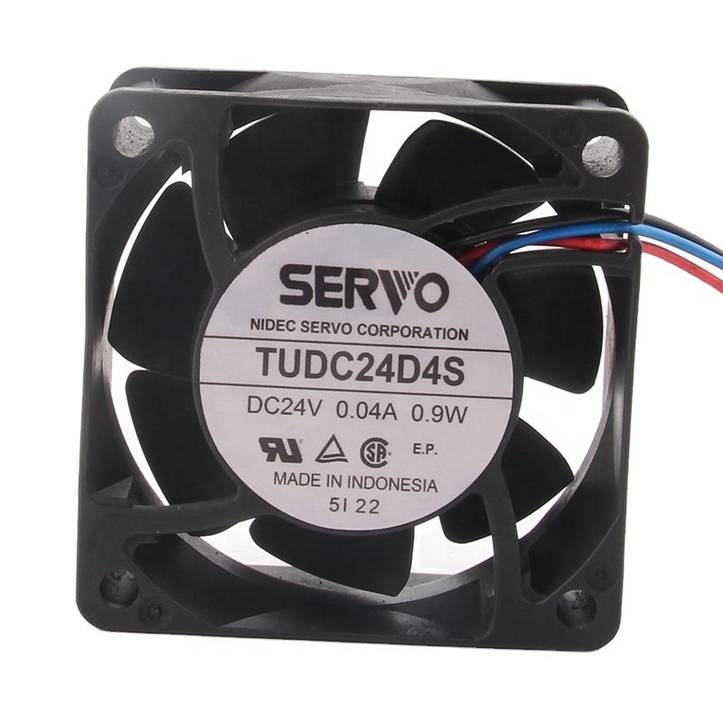 Servo 12V 48V DC24V 0.04A 0.9W EC AC 60X60X25MM 6CM 6025 Three-wire Frequency Converter Dual Ball Bearing TUDC24D4S Cooling Fan